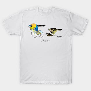 B Kliban cat - cat riding a bicycle T-Shirt